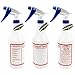 Mighty Gadget 3 Pack of 32 oz Premium Quality Empty Chemical Resistant Spray Bottle with No Clogs, Leak Proof Sprayers 40% More Spray Power (Blue White Sprayer)