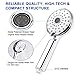 Pressurized Handheld Shower Head Hopopro High Pressure Shower Head Multi-functional Hand Held Showerhead Shower Body Spray Head Against Low Pressure with Skin-care Female Personal Cleaning Function