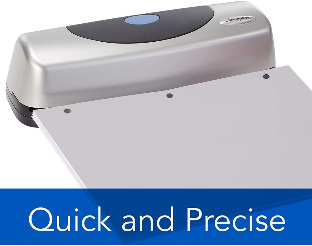 Swingline Electric Paper Punch/Stapler 2 or 3 Hole, 24 Sheet, 3230ST - 7704280 : Electronic Hole Puncher : Office Products