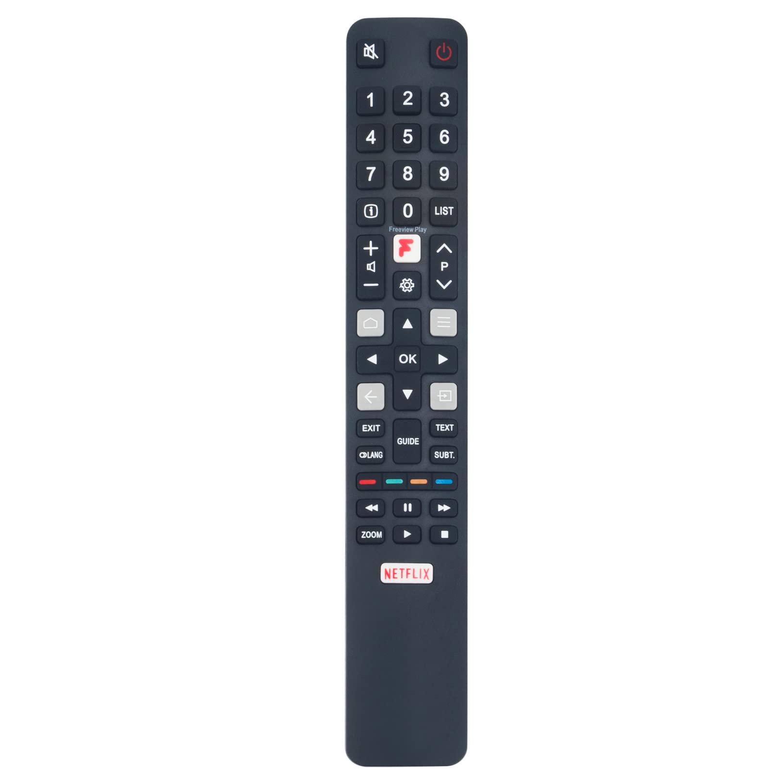 VINABTY RC802N YUI5 Replacement Remote Compatible with Thomson TCL TV 43DP648 50DP648 55DP648 65DP648 43EP648 50EP648 55EP648 65EP648 43P617K 50P617K 55P617K DP648 EP648 P617K DP628 DP608 DC748