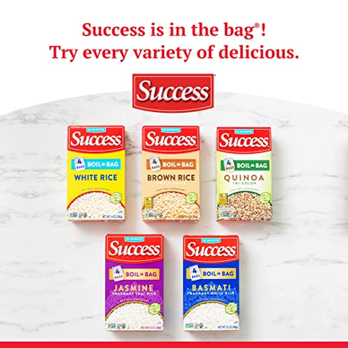 SUCCESS BOIL-IN-BAG RICE, WHITE RICE, QUICK AND EASY RICE MEALS, 14-OUNCE BOX
