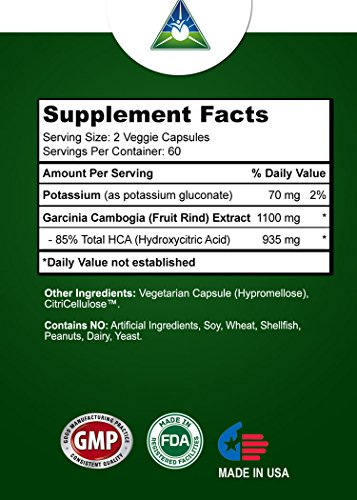 image for Life & Food 85% HCA Garcinia Cambogia Extract Supreme (Standardized) N