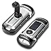 LED Flashlight, 2-Pack, Hand Crank Dynamo Rechargeable Torch, Waterproof with Solar Charge by The Friendly Swede (Silver)
