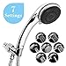 Chrider Handheld Shower Head, High Pressure 7 Spray Settings Luxury Showerhead, 60