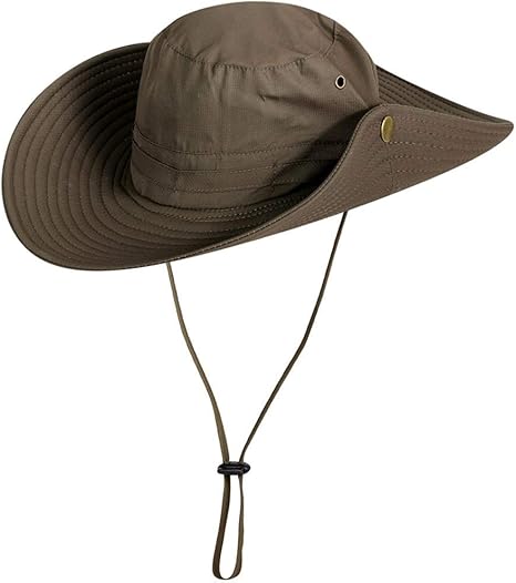 Amazon Co Jp 釣りウェアサンハット紫外線対策夏の帽子はつば広のためにキャンプハイキング登山釣り メンズ ファッション小物 Color Coffee ホーム キッチン