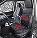 Big Ant Heated Seat Cushion, 12V Sleek Design Nonslip Car Heat Seat Cushions Cover Pad Winter Warmer - Universal Fit for Auto Supplies Home Office Chair(Black)