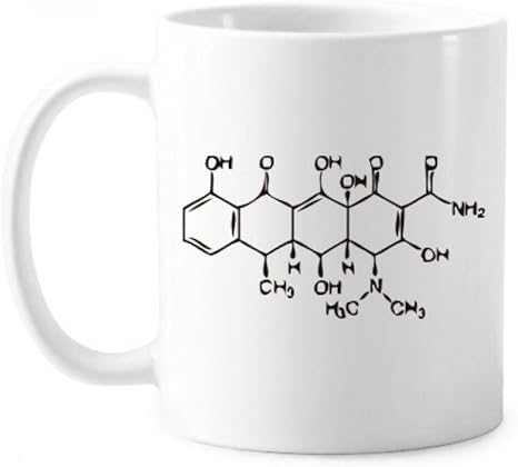 Amazon Co Jp 分子の有機化学の原子構造のイラスト古典マグカップ白陶器セラミックカップギフトミルクコーヒーで350 Mlのハンドル ホーム キッチン