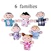 Awkli® 16PCS Finger Puppets Set Novelty Educational Toys for Children Story Time, Shows, Playtime, Schools Including 10 Animals + 6 People Family Members for Kids