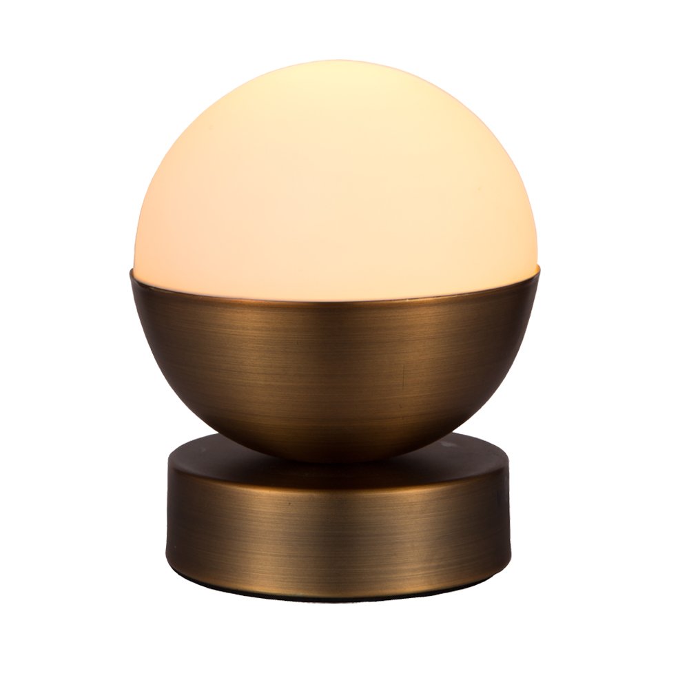 JINZO Touch On Table Lamp Nightlight Dimmable Bedside Lamps For Bedrooms Nursery Lamp E12 Base Contemporary Age Brass Finished