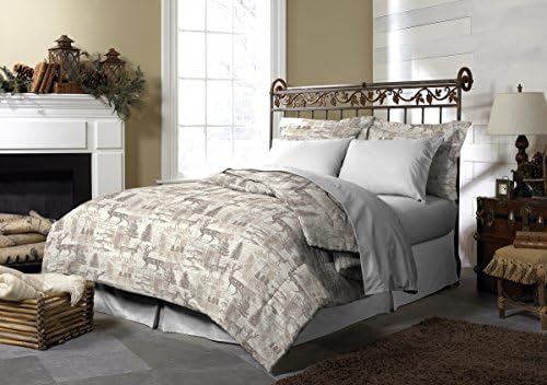 Pine Creek Lodge Comforter Set Including Shams - Premium Luxury Bed Spread, Rustic Southwestern Style Perfect for Hunters, Cabins and Lodges (Northway Junction, King)