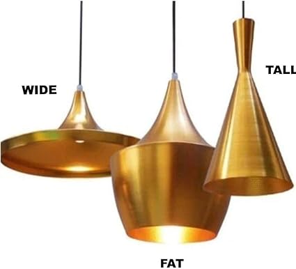 Beat Shade Tall Pendant Lamp Gold Reproduction Amazon Com