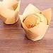STARUBY 150pcs Tulip Cupcake Liners Natural Baking Cups Muffin Paper Liner Grease-Proof Wrappers for Wedding, Birthday Party, Standard Size, Natural Color