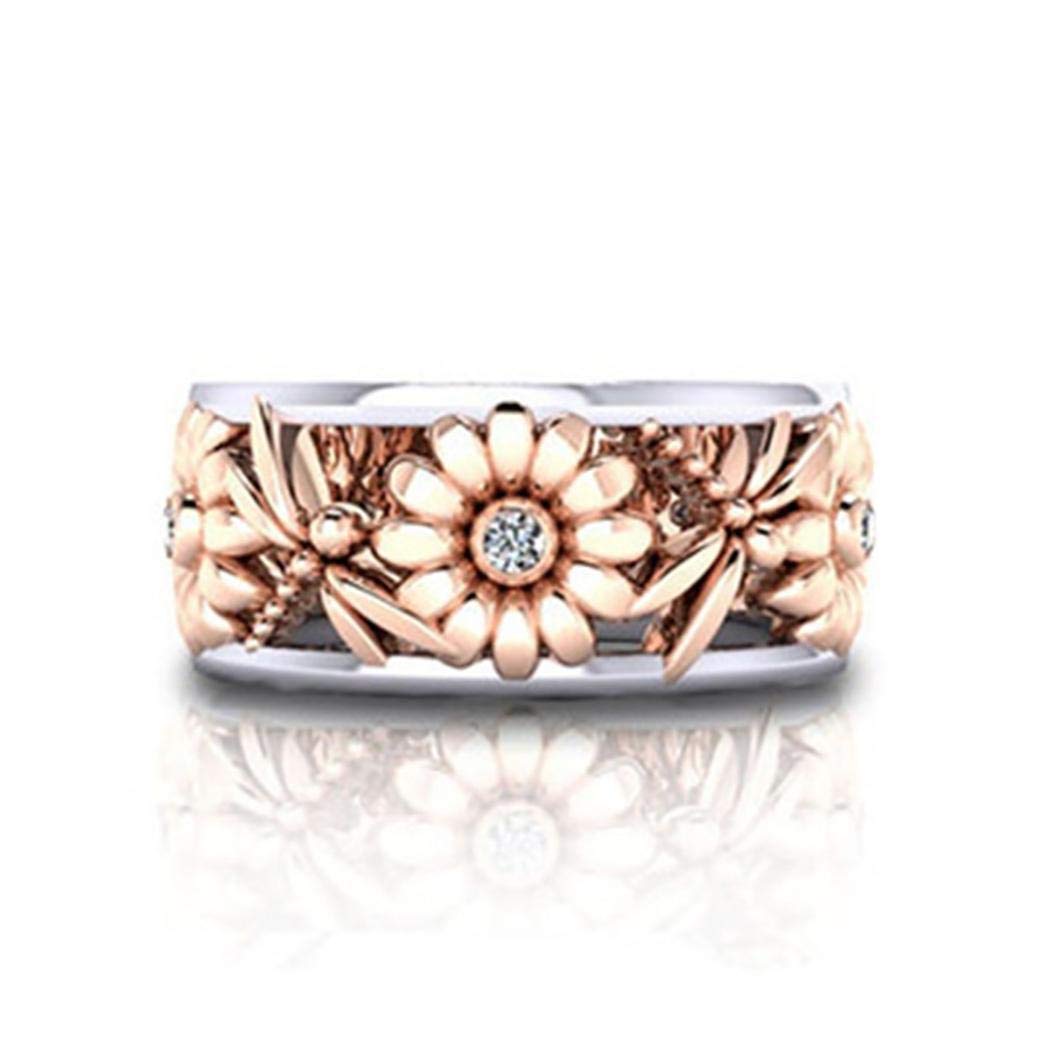 LIOPIO Cadeau de Bijoux Bague Bague Creuse de Libellule Tournesol Mode féminine Bagues d\'orteil