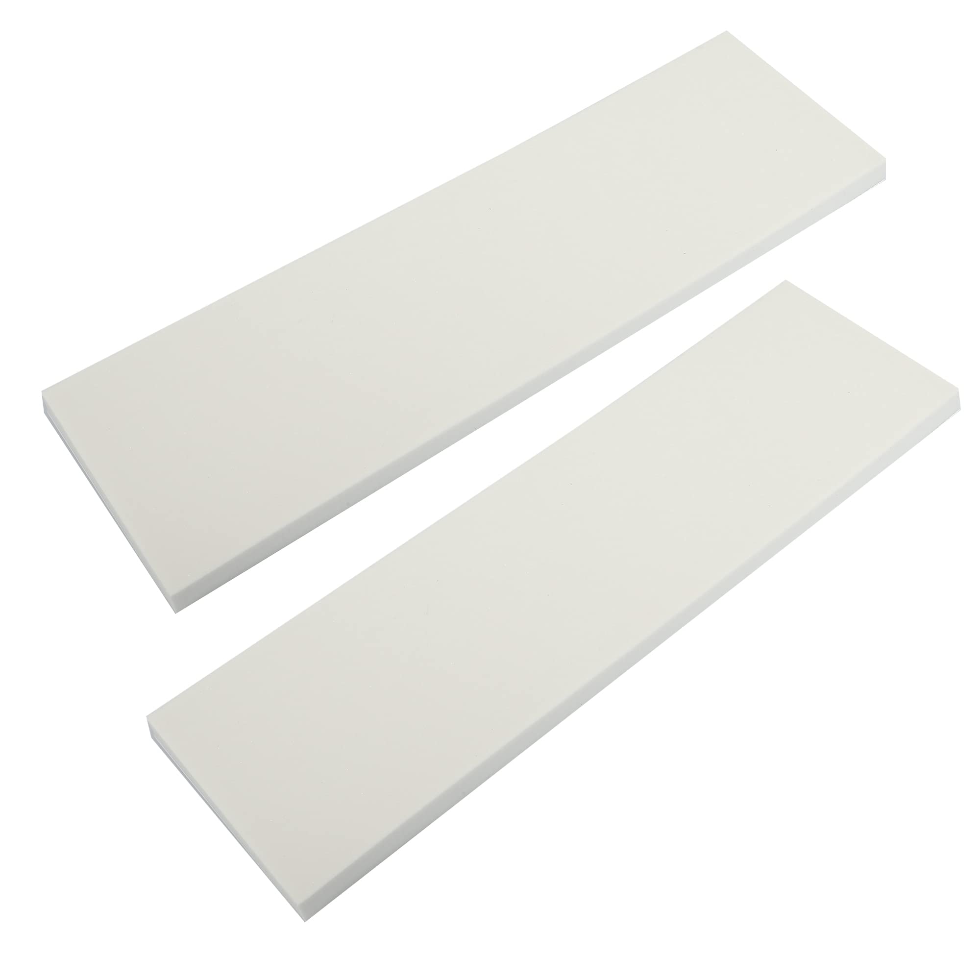 X AUTOHAUX 400x120x15mm 2pcs Car Garage Wall Guard Door Bumper Protector White