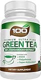 Premium Green Tea Extract Supplement for Weight Loss,Natural Fat Burner,Healthy Heart Support,Super Antioxidant,Natural Caffeine Source for Improved Energy (60 Capsules)500mg