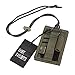 OneTigris Tactical ID Card Holder Hook & Loop Patch Badge Holder Neck Lanyard Key Ring and Credit Card Organizer (RangerGreen)