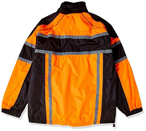 NexGen Men's Rain Suit (Black/Orange, Large)