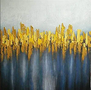 Wieco Art Pure Hand-Painted Paintings on Canvas Abstract Canvas Wall Art for Living Room Bedroom Wall Decor Modern Contemporary Landscape Artwork for Home Decorations AB1127-8080