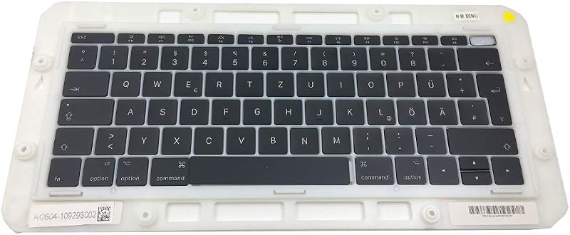 OLVINS GR German Keycap Set for MacBook Pro Retina 13" A1708 QWERTY Keys