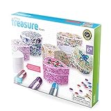 Serabeena Decorate Your Own Glittery Treasure Boxes - Creative Kit for Girls