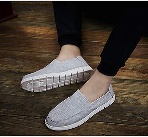 Juin メンズ キャンバス スリッポン ローファー ローカット シューズ デッキシューズ 無地 ジュアル スニーカー 軽量 フラットシューズ 作業靴 運転靴 通勤 事務所 歩きやすい 合わせやすい 通気 北京布靴 B07wd2g4t7 2 330円 大人気 New Arrival 最安値挑戦