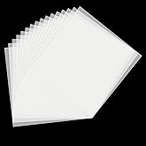 16 Pack 7.5mil Mylar Stencil Sheets 12x12 Inch Template Material for Crafts | Translucent Blank Stencil Paper for Cricut Crafts Laser Cutting Premium Mylar Sheets to Make Reusable Stencils