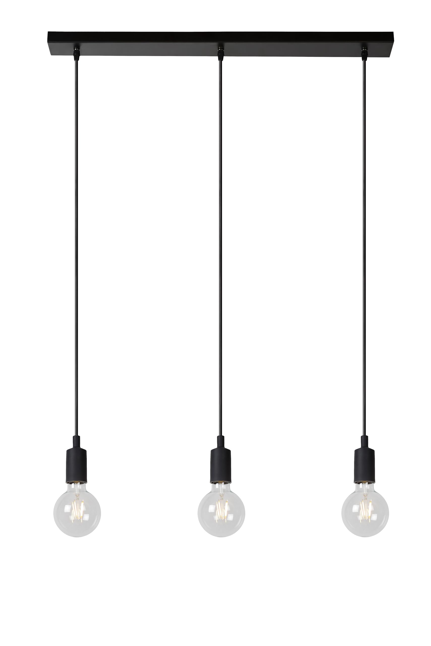 LUCIDE FIX - Pendant Light - 3xE27 - Black