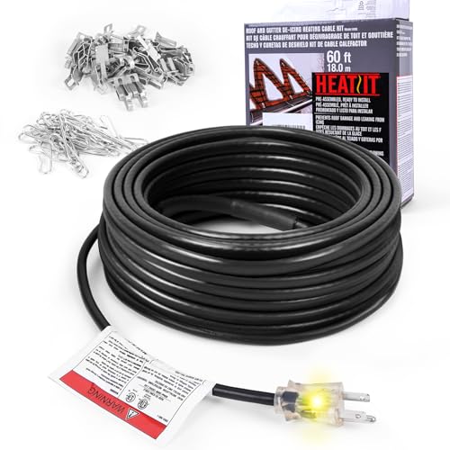 HEATIT HIRD 200 feet 5 Watts Per Foot Roof & Gutter Snow DeIcing Cable
