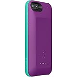 iPhone 5 Battery Case Belkin Grip Power 2000mAh Rechargeable Battery Charger Case for iPhone 5/5S (Purple)