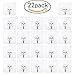 Vanky Adhesive Sticky Hooks 13lb(Max) Heavy Duty Wall Hooks Ceiling Hooks Seamless Hooks transparent Hooks Nail Free Bathroom Kitchen Wall 22pack