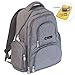 BACKPACK DIAPER BAG - 16 Pocket Organizer Diaper Bag Set with Stroller Straps, Bottle Tote & Changing Pad - Stylish Travel Diaper Bag for Mom or Dad - Insulated, Padded & Wet-Lined - Boy or Girl Grey