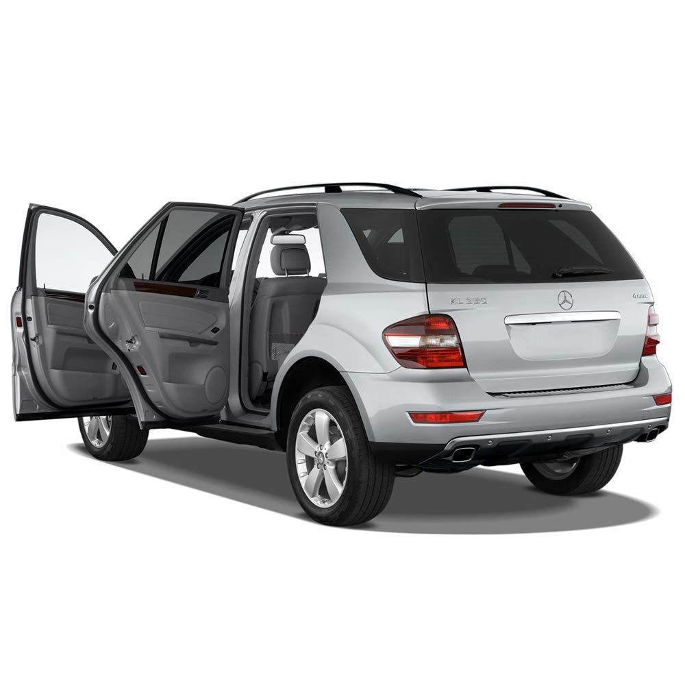 Black Pu Tonneau Cover Retractable By Ikon Motorsports Cargo Cover Fits 2006 2011 Benz Ml Series Ml350 Gl Class 2007 2008 2009 2010 Rear Deck Covers Automotive