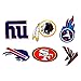 32pcs Football NFL New England Patriots Philadelphia Eagles Badge Laptop Stickers Soccer Star Stickers Computer Car Skateboard Motorcycle Bicycle Luggage Guitar Bike Decal