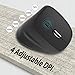 VicTsing 2.4G Wireless Vertical Mouse Ergonomic High Precision Optical Mouse, 1000/1600/2000/2400, 6 Buttons for PC, Desktop, Laptop, Mac (Black)
