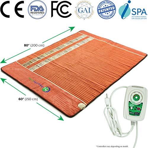 HealthyLine Far Infrared Heating Pad Soft Queen Mat Filled with