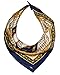 Urban CoCo Women's Square Graphic Print Neckerchief (navy)