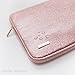 Comfyable Glitter 13 Inch Laptop Sleeve for 2019 2018 MacBook Air 13 Inch Retina Display A1932, Rose Gold Pink Computer Cover Case
