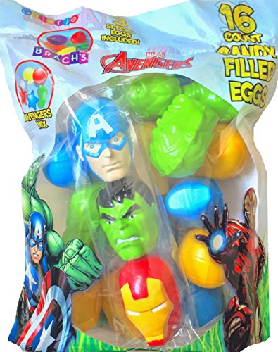 Marvel Avengers Children’s Easter 16 Candy Filled Eggs Perfect For Egg Hunts