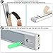 LUNSY Remote Contorl Under Cabinet Lighting Wireless, Rechargeable Magnetic Closet Light Bar, 220lm, Dimmable, Timmer and Dimmer- 2Pack