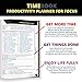 TIMEBOOK Growth Mindset Productivity Planner - Grow & Focus with Tribe of Mentors & the Tools of Titans. Build Millionaire Success Habits & the 4 Hour Work Week - Hardcover A5 Planner Undated Daily   