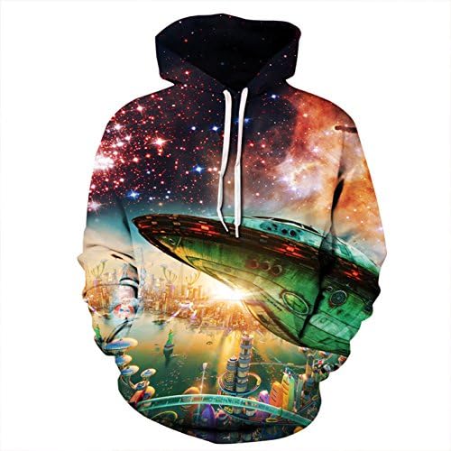 Lemonworld Men/Women 3D Hoodie Print Hoodies Pullover Casual Hooded Sweatshirt With Big Pockets