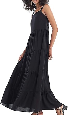 ruffle tiered maxi dress