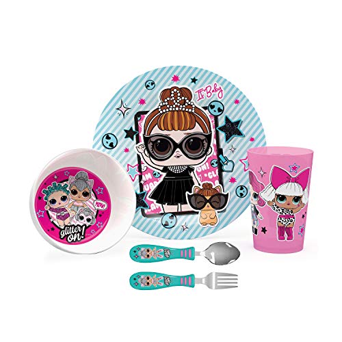 Zak Designs LOL Dinnerware Set Includes Plate, Bowl, Tumbler and