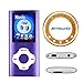 MYMAHDI - Digital, Compact and Portable MP3 / MP4 Player ( Max support 64 GB Micro SD Card ) with Photo Viewer, E-Book Reader and Voice Recorder and FM Radio Video Movie in Purple