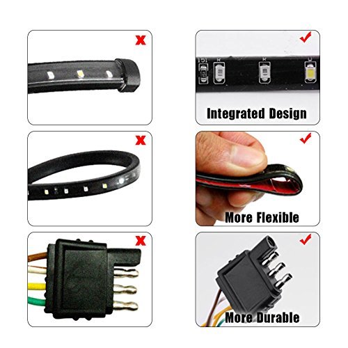 image for YINTATECH Truck Tailgate Light Bar 12V Red and White 60