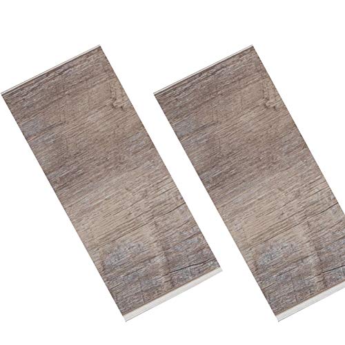 Diflart Waterproof Luxury Vinyl Plank Flooring Click and Lock Lvp with Foam Back SPC Rigid Core Wood Grain Finish Pack of 2 (Lenox Estate Sample)