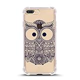 iPhone 7 Plus Shock Absorbent Case (5.5 inch screen), tribal Owl Design