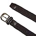 CTM Women's Elastic Braided Stretch Belt, Medium, Black