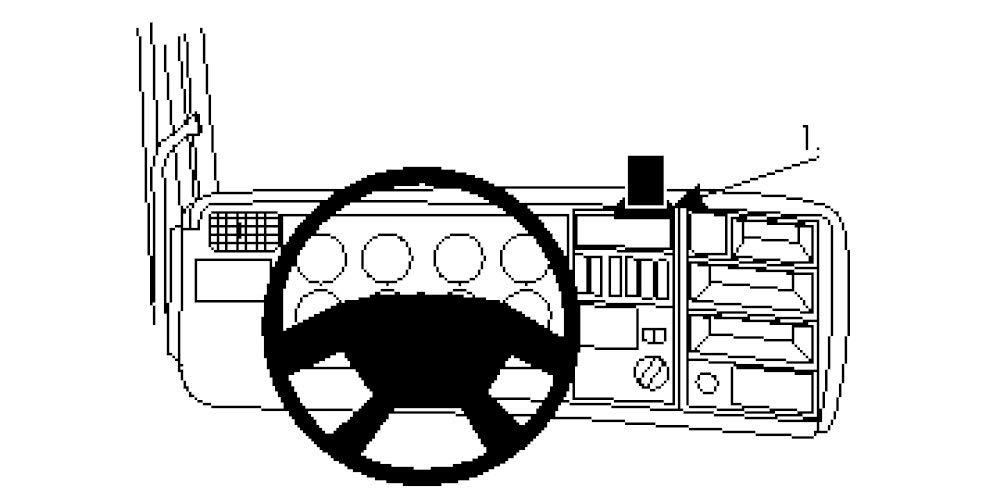 Brodit 854160 Proclip Mount for Scania R-Serie 05-09