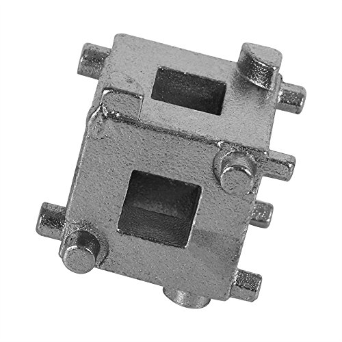 Brake Piston, Car Disc Brake Piston Spreader Tool Remover Tool, Car Rear Disc Brake Piston Retractor Tool Wind Back Cube Calliper Adaptor Silver Fit for Vehicles with 4 Wheel Disc Brakes - Thumbnail 3